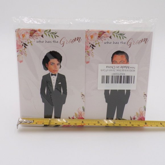 Bridal Shower Game Who Has the Groom Scratch Off Cards 48 Bachelorette Rose Gold - Picture 3 of 3